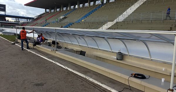 Obras de adaptação do Estádio Rei Pelé para jogos da Série A