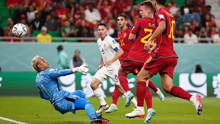 Espanha goleia Costa Rica na estreia da Copa do Mundo do Catar