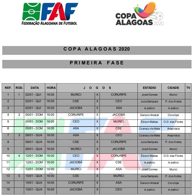 Sindpol Alagoas  Veja a tabela dos jogos da 6ª Copa de Futebol