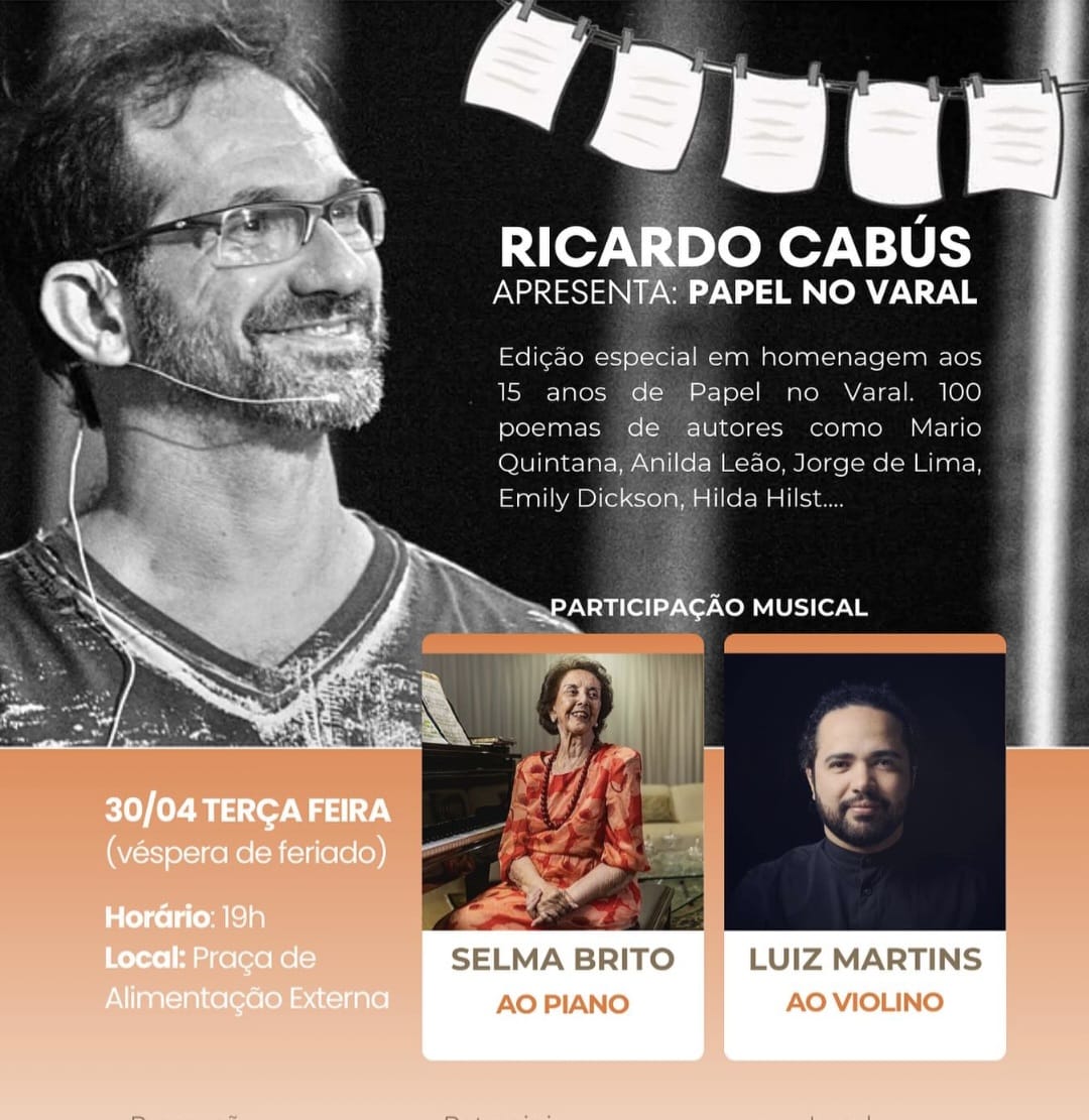 Um destaque da noite será uma homenagem ao centenário do poeta alagoano Lêdo Ivo, com um varal especial de 10 poemas apresentados por convidados.