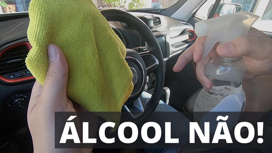 Imagem Álcool não! Veja como limpar corretamente o interior do veículo