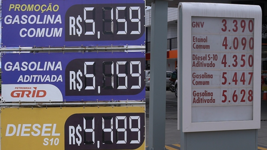 Imagem Vídeo: Litro da gasolina seria R$ 3,05 sem impostos