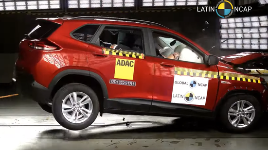 Imagem Veja vídeo: Chevrolet Tracker conquista 5 estrelas em teste de colisão LatinNCap