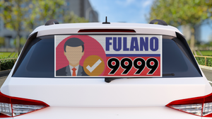 Imagem Alerta: usar adesivo “furadinho” de candidato pode impedir pagamento de seguro auto