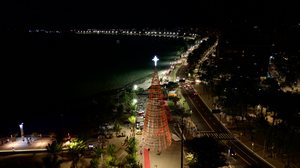 Equipamento está em fase de montagem e recebeu os primeiros testes de luzes na noite desta quarta-feira (20). - Foto: Itawi Albuquerque/Secom Maceió