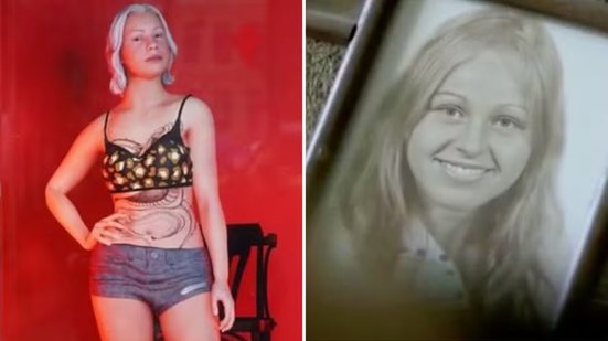 Bernadett 'Betty' Szabo foi assassinada aos 19 anos; à esquerda, o holograma que será usado para ajudar no caso. - Divulgação/Polícia de Amsterdã