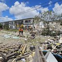 Cenário pós desabamento é de completa destruição - Caio Lui/TNH1