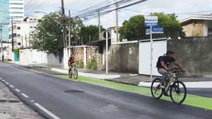 Faixa de passeio compartilhado, no bairro da Gruta de Lourdes - Ascom DMTT