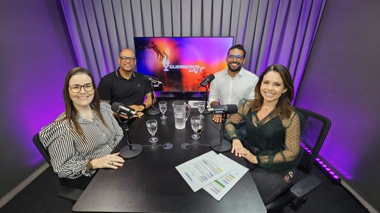 Segundo episódio do 'GuerreirosCast' contou com a participação de Luciano Quirino, da agência Artecetera, e Carol Medeiros, do Sesi Alagoas. Bate-papo é comandado por Beatriz Lacerda e Anthony Campos - PSCOM