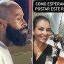 Nego Di ao deixar a prisão e em postagem das advogadas Tatiana Vizzotto Borsa e Camila Kersch Rodrigues pouco depois - Foto: Reprodução/Redes Sociais