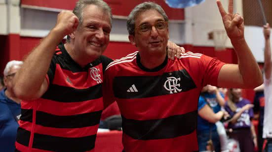 Luiz Eduardo Baptista, o Bap (à esquerda), é o novo presidente do Flamengo - Paula Reis / CRF