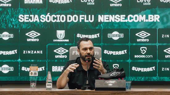 Mário Bittencourt, presidente do Fluminense, concedeu entrevista coletiva na manhã desta segunda-feira e citou diversos pontos sobre 2025 - Lucas Merçon / Fluminense F.C.