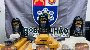 Polícia Militar apreende 20 Kg de drogas em residência que funcionava como depósito para abastecer o tráfico em Rio Largo - Foto: Ascom PM