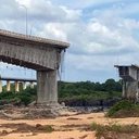 Ponte Juscelino Kubitschek, que liga os estados de Tocantins e Maranhão, cedeu no vão central - Reprodução