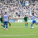 Thiago Marques foi eleito o craque da partida após marcar os dois gols do jogo - Crédito: João Marcelo Cruz / TNH1