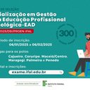 As inscrições são gratuitas e poderão ser feitas até o dia 6 de fevereiro - Foto: Divulgação/IFAL