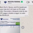 Criminosos estão usando o nome da Receita Federal para aplicar golpes — Foto: Receita Federal/Divulgação