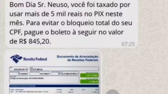 Criminosos estão usando o nome da Receita Federal para aplicar golpes — Foto: Receita Federal/Divulgação