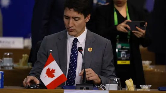 O primeiro-ministro do Canadá, Justin Trudeau durante abertura do G20, no MAM, na zona central da capital fluminense - Tomaz Silva / Agência Brasil