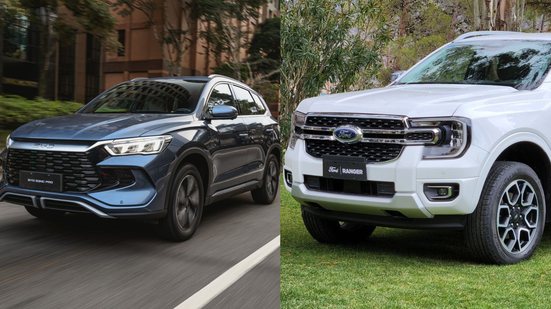 Imagem BYD Song e Ford Ranger: confira os mais vendidos de Maceió em dezembro