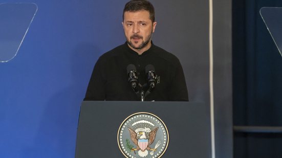 O presidente da Ucrânia, Volodymyr Zelensky - Thenews2 / Folhapress