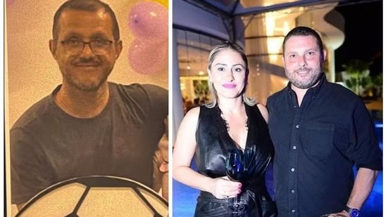 O piloto Edenilson de Oliveira e o casal André Feldman e Juliana Elisa Alves Maria, que estavam no helicóptero que caiu em Caieiras, na Grande SP. - Foto: Reprodução