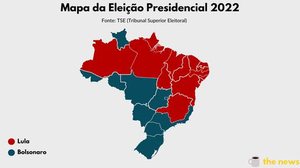 Imagem Lula x Bolsonaro: veja o mapa da votação no 1º turno