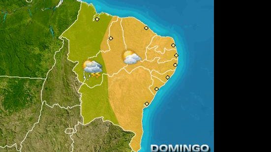 Imagem Confira a previsão do tempo para este domingo, em Alagoas