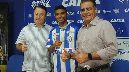 Superintendente de futebol Fabiano Melo (Esquerda), Pio e Raimundo Tavares, presidente do Conselho Deliberativo | Eduardo Vieira / Rcortez / Ascom CSA