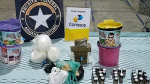 Imagem Maceió: Receita apreende R$ 218 mil em drogas escondidas em baldes de brinquedo