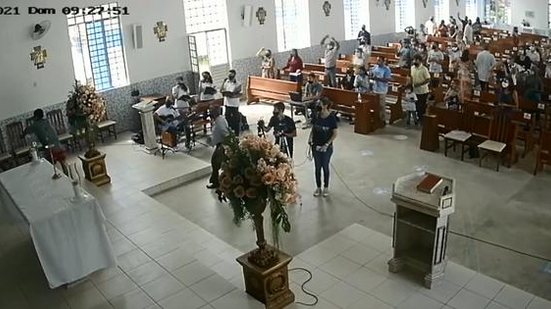 Caso foi registrado na na Igreja de Nossa Senhora das Graças, em Palmeira dos Índios | Foto: Reprodução