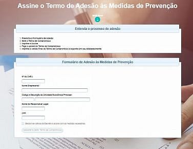 Imagem Covid-19: Decreto exige que empresas assinem termo de compromisso