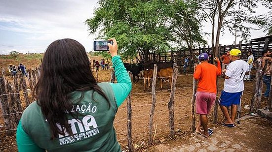 FPI interdita feira clandestina de animais em Piranhas | Foto Jonathan Lins / Ascom FPI