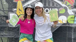 âmela Rosa e Rayssa Leal encabeçam pódio do street no Dew Tour | Foto: Julio Defeton//CBSk