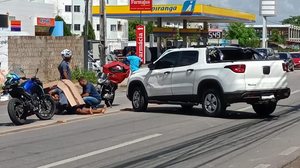 Trânsito na região ficou completamente congestionado | Foto: Cortesia ao TNH1