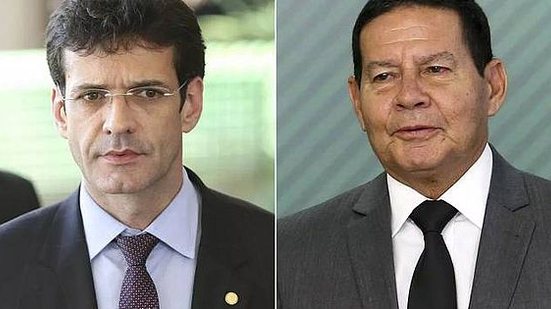 O ministro do Turismo Marcelo Álvaro Antonio e o vice-presidente da República Hamilton Mourão | Valter Campanato/Wilson Dias/Agência Brasil