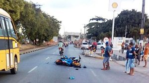 Imagem Mulher morre em atropelamento de moto na BR 104, próximo ao Hospital Universitário