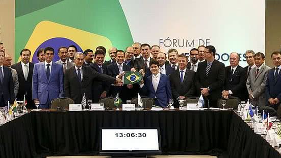 O presidente eleito Jair Bolsonaro participa de Fórum de Governadores eleitos e reeleitos, em Brasília | Marcelo Camargo/Agência Brasil