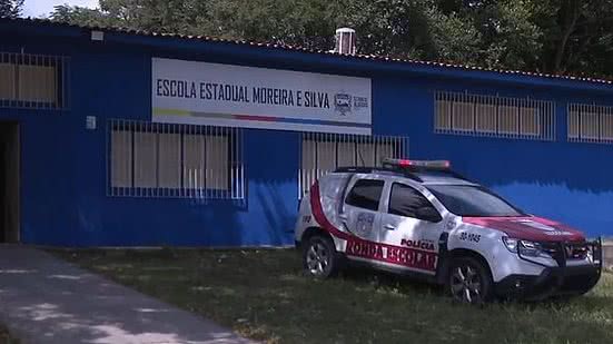 Polícia Militar foi acionada para unidade escolar nesta segunda-feira | Reprodução / TV Pajuçara