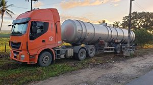 Caminhão estava com placa adulterada | Cortesia / PRF-AL