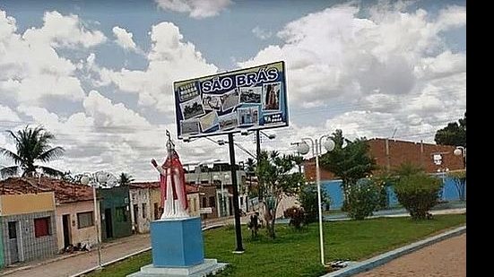 Entrada do município São Brás, no Agreste de Alagoas | Foto: Reprodução