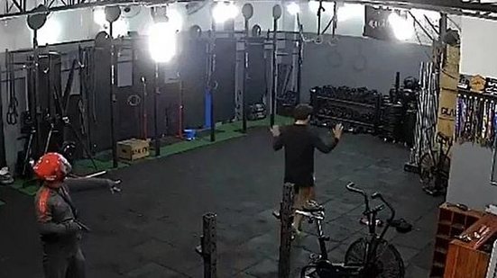 Assalto em academia de crossfit no RJ | Reprodução/Redes Sociais