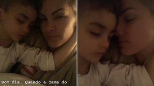 Ana Hickmann acordando o filho | Reprodução/Redes Sociais