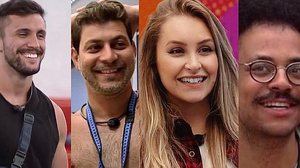 Imagem Arthur, Caio, Carla e João estão no paredão falso do BBB