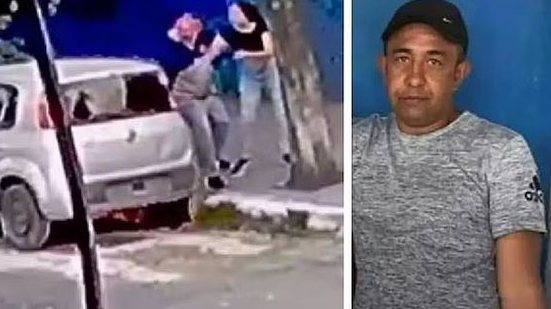 Câmera gravou 'maníaco do carro' atacando adolescente de 16 anos no dia 13 de setembro (à esquerda). Segundo a polícia, homem é Solirano de Araújo Souza (à direita) | Foto: Reprodução