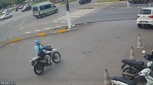 Motociclista foi apontado como suspeito do furto | Reprodução