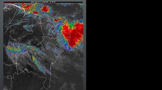 "Quantomais vermelho escuro, mais chuva", alertou o governador | Reprodução / Instagram