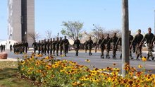 Participam atletas olímpicos, Zé Gotinha, estudantes e militares | Foto: Antônio Cruz / Agência Brasil