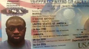 O turista jamaicano com nacionalidade norte-americana D'Wayne Antônio Morris | Reprodução