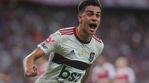 Reinier comemora gol do Flamengo contra o Fortaleza, que decretou a vitória do time do Rio | Alexandre Vidal/Flamengo